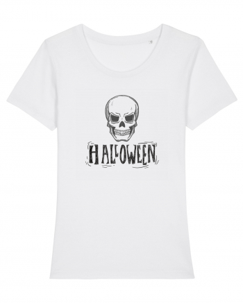 Halloween Skull White