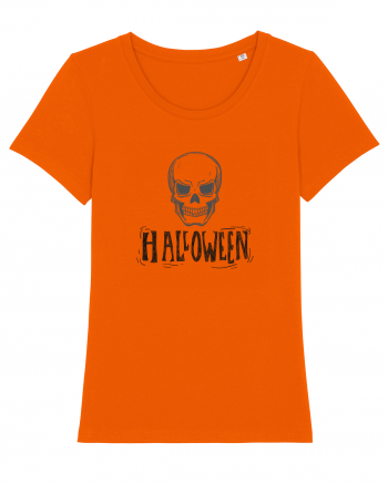 Halloween Skull Bright Orange