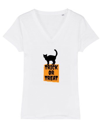 Pisica Neagră Trick or Treat  White