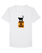 Pisica Neagră Trick or Treat  Tricou mânecă scurtă guler larg Bărbat Skater