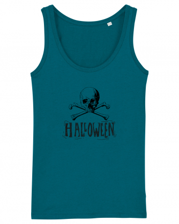 Halloween Skull and Bones Ocean Depth