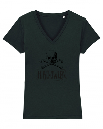 Halloween Skull and Bones Black