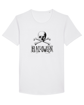 Halloween Skull and Bones White