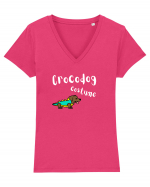 Crocodog Costume Tricou mânecă scurtă guler V Damă Evoker