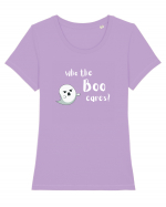 Who the boo cares?  Tricou mânecă scurtă guler larg fitted Damă Expresser