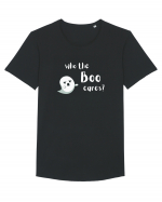 Who the boo cares?  Tricou mânecă scurtă guler larg Bărbat Skater