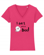 I don't give a Boo!  Tricou mânecă scurtă guler V Damă Evoker