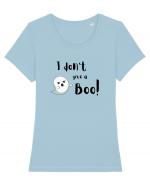 I don't give a Boo!  Tricou mânecă scurtă guler larg fitted Damă Expresser