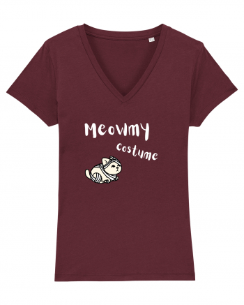 Meowmy Costume White Burgundy