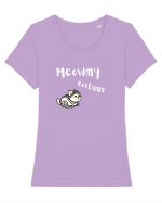 Meowmy Costume White Tricou mânecă scurtă guler larg fitted Damă Expresser