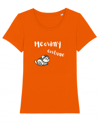 Meowmy Costume White Bright Orange