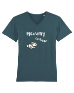 Meowmy Costume White Tricou mânecă scurtă guler V Bărbat Presenter