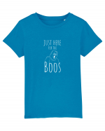 Just here for the Boos. (alb)  Tricou mânecă scurtă  Copii Mini Creator