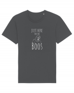 Just here for the Boos. (alb)  Tricou mânecă scurtă Unisex Rocker