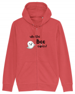 Who the boo cares? (negru)  Hanorac cu fermoar Unisex Connector