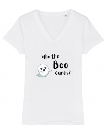 Who the boo cares? (negru)  White