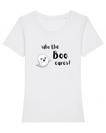 Who the boo cares? (negru)  White