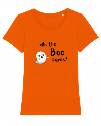 Who the boo cares? (negru)  Bright Orange