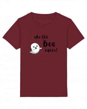 Who the boo cares? (negru)  Burgundy