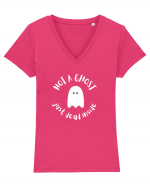 Not a ghost, just dead inside  Tricou mânecă scurtă guler V Damă Evoker