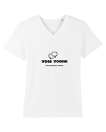 Yoga Language School Tricou mânecă scurtă guler V Bărbat Presenter