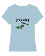 Crocodog Costume (negru)  Tricou mânecă scurtă guler larg fitted Damă Expresser