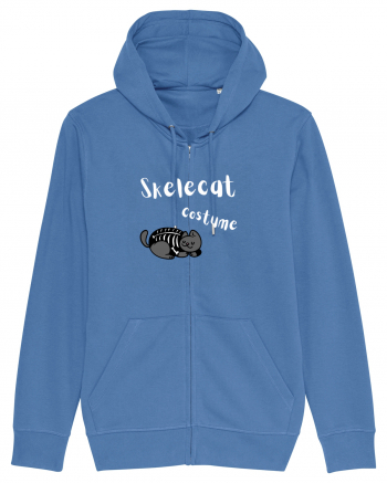 Skelecat costume (white)  Bright Blue