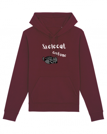 Skelecat costume (white)  Burgundy