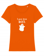 I give free Boos. (alb)  Tricou mânecă scurtă guler larg fitted Damă Expresser