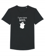 I give free Boos. (alb)  Tricou mânecă scurtă guler larg Bărbat Skater