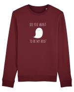 Do you want to be my boo? (alb)  Bluză mânecă lungă Unisex Rise