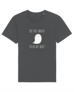 Do you want to be my boo? (alb)  Tricou mânecă scurtă Unisex Rocker