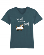 Woof! Oh, I mean Boo!  Tricou mânecă scurtă guler V Bărbat Presenter