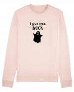 I give free Boos. (negru)  Bluză mânecă lungă Unisex Rise