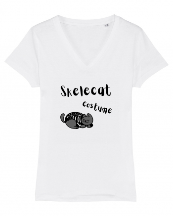 Skelecat costume (negru)  White