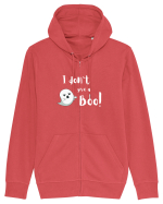 I don't give a Boo! (alb)  Hanorac cu fermoar Unisex Connector