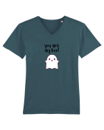 You are my boo! (negru) Tricou mânecă scurtă guler V Bărbat Presenter