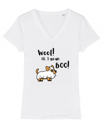 Woof! Oh, I mean Boo! (negru)  White