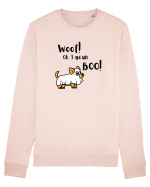 Woof! Oh, I mean Boo! (negru)  Bluză mânecă lungă Unisex Rise