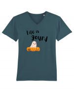 Life is Gourd  Tricou mânecă scurtă guler V Bărbat Presenter