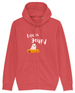 Life is Gourd (alb)  Hanorac cu fermoar Unisex Connector