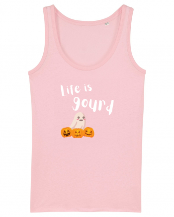 Life is Gourd (alb)  Cotton Pink