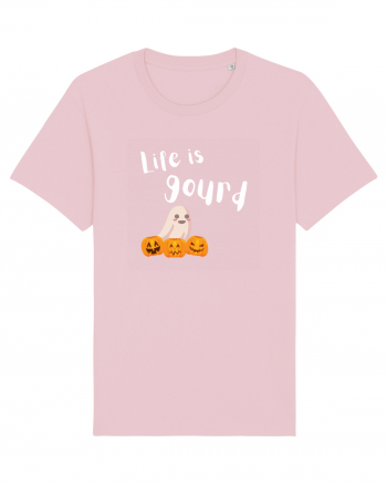Life is Gourd (alb)  Cotton Pink