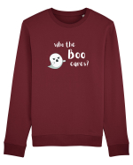 Who the boo cares? (alb)  Bluză mânecă lungă Unisex Rise