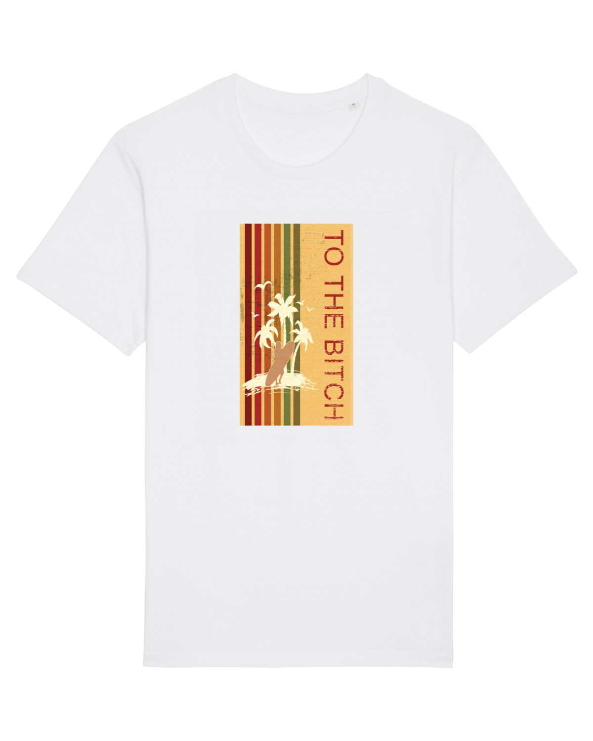 Tricou mânecă scurtă Unisex Rocker White