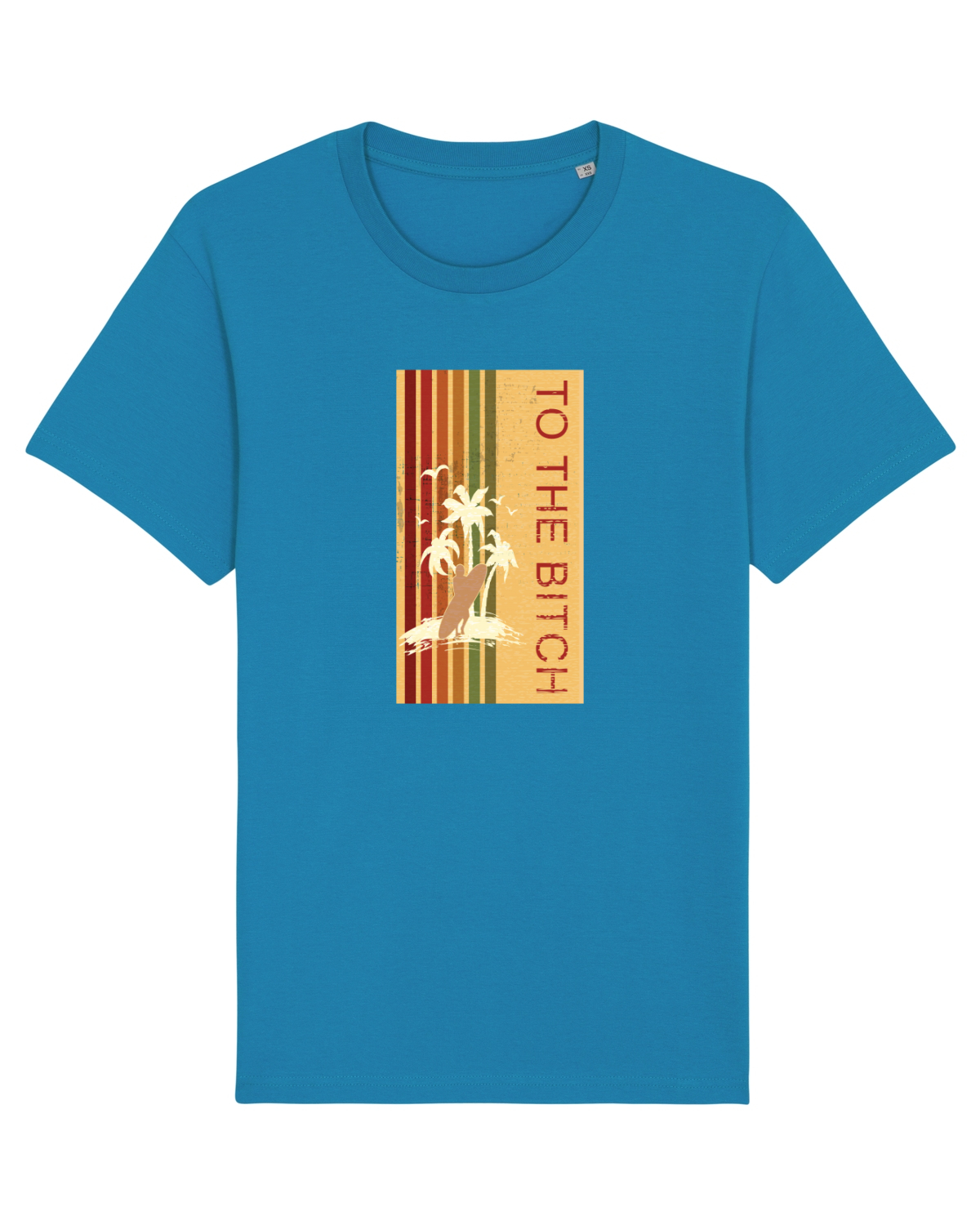 Tricou mânecă scurtă Unisex Rocker Azur