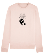 Lift your spirits. (negru)  Bluză mânecă lungă Unisex Rise
