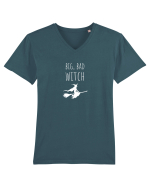 Big Bad Witch (alb)  Tricou mânecă scurtă guler V Bărbat Presenter