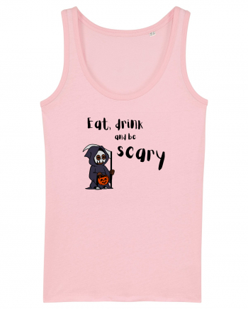 Eat, drink and be scary (negru)  Cotton Pink
