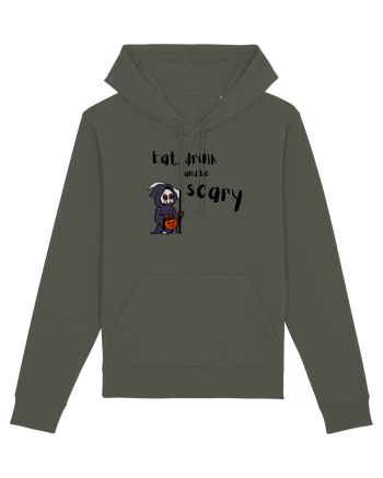 Eat, drink and be scary (negru)  Khaki